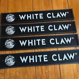 4 brand new White Claw Bar Mats